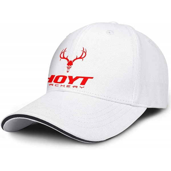 Baseball Caps Men Baseball Cap Fashion Adjustable Mesh Archery Red Dad Trucker Golf Hat - White - CH18A2WRZ25 $13.84