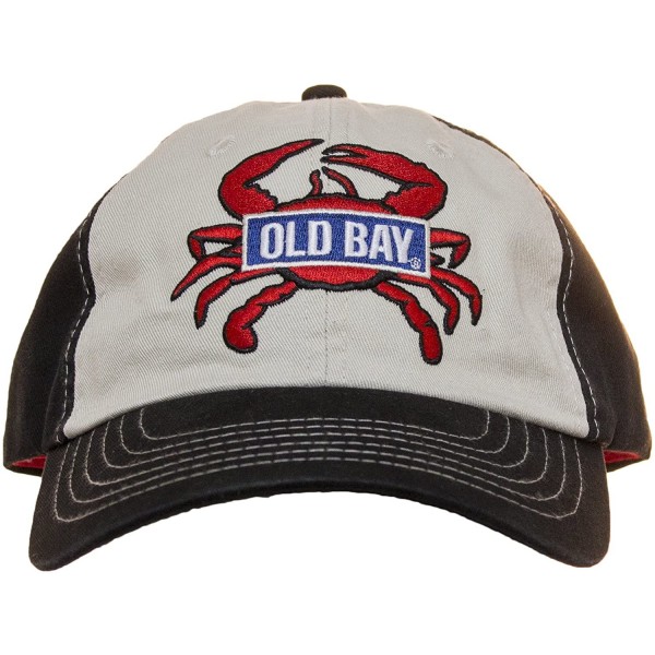Baseball Caps Old Bay Seafood Seasoning Outline Crab Hat - CZ185IWGL62 $25.96