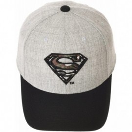 Baseball Caps Superman Shield Embroidery Baseball Cap AC3260 - Camogrey - C818M0X50AM $24.99