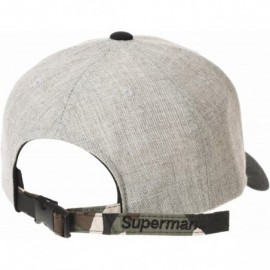 Baseball Caps Superman Shield Embroidery Baseball Cap AC3260 - Camogrey - C818M0X50AM $24.99