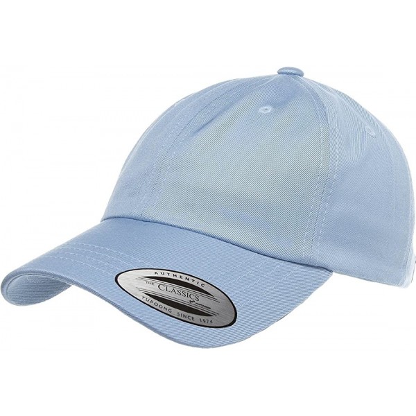 Baseball Caps Low Profile Cotton Twill (Dad Cap) - Light Blue - CD12DK3SMX7 $10.66