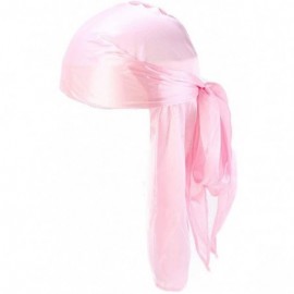 Headbands Unisex Deluxe Silky Durag Extra Long-Tail Headwraps Pirate Cap 360 Waves Du-RAG - Laser Pink + Pink - CF18IK8DLAE $...