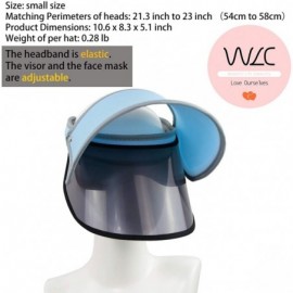 Sun Hats Sun Hats for Women UV Protection Visors Ladies hat Outside proteck face Sunshine - Light Blue B - CW18SU0WS7A $17.07
