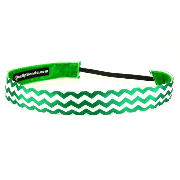 Headbands Women's Chevron Green One Size Fits Most - Green - CJ11K9XCOF9 $15.08