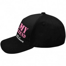 Baseball Caps Army Girlfriend Mom Adjustable Unisex Women Baseball Caps Classic Dad Hats- Black - Design 1 - CR18QA8QZWN $26.02