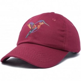 Baseball Caps Hummingbird Hat Baseball Cap Mom Nature Wildlife Birdwatcher Gift - Maroon - CX18SL6E6X4 $14.92