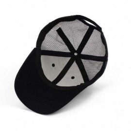 Baseball Caps Classic Mesh Hat Women Men for Outdoor Sports Baseball Cap Adjustable Velcro - Black - C218WHM5HQQ $10.39