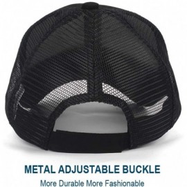 Baseball Caps Classic Mesh Hat Women Men for Outdoor Sports Baseball Cap Adjustable Velcro - Black - C218WHM5HQQ $10.39