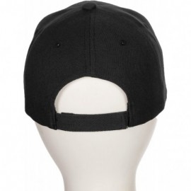 Baseball Caps Classic Baseball Hat Custom A to Z Initial Team Letter- Black Cap White Red - Letter K - C818IDSQ4AD $13.76