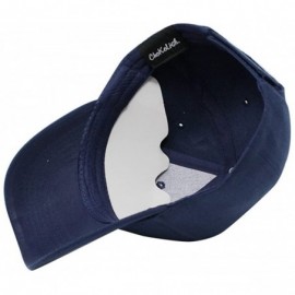 Baseball Caps Baseball Hat Adjustable Blank Cap Mid Profile Structured Baseball Cap - Ball Cap Navy - CL18IKEZ7UI $9.09