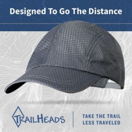 Baseball Caps Race Day Performance Running Hat - The Lightweight- Quick Dry- Sport Cap for Men - charcoal - CP118AGU4N5 $12.60