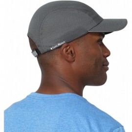 Baseball Caps Race Day Performance Running Hat - The Lightweight- Quick Dry- Sport Cap for Men - charcoal - CP118AGU4N5 $12.60