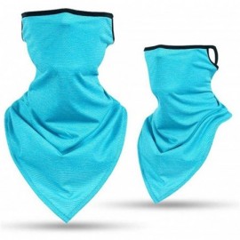 Balaclavas Fashion Bandanas 100% Cotton Paisley Print Head Wrap Scarf Wristband - Light Blue - C11982ADCQ9 $13.17