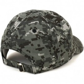 Baseball Caps Vegan Af Embroidered Soft Crown 100% Brushed Cotton Cap - Digital Night Camo - CL18SO0D8XQ $17.69
