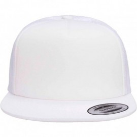 Baseball Caps Foam Trucker Snapback - White - CZ11VNHC7E3 $10.07