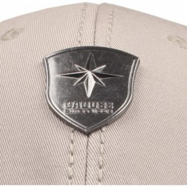 Baseball Caps Men's Sailing Style Cotton Structured Baseball Cap Adjustable Buckle Closure Sports Golf Hat - B0083_khaki - C8...