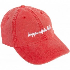 Baseball Caps Alpha Theta (N) Sorority Baseball Hat Cap Cursive Name Font Theta - Red - CH18SEWIGGK $24.56