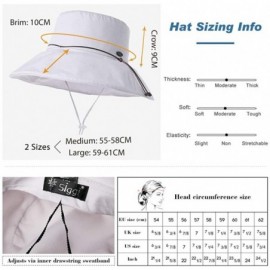 Sun Hats Womens Packable Ponytail SPF 50 Sun Hat Summer Gardening Hiking Fishing 55-61cm - Black_99024 - CF18EOI7CK7 $21.21