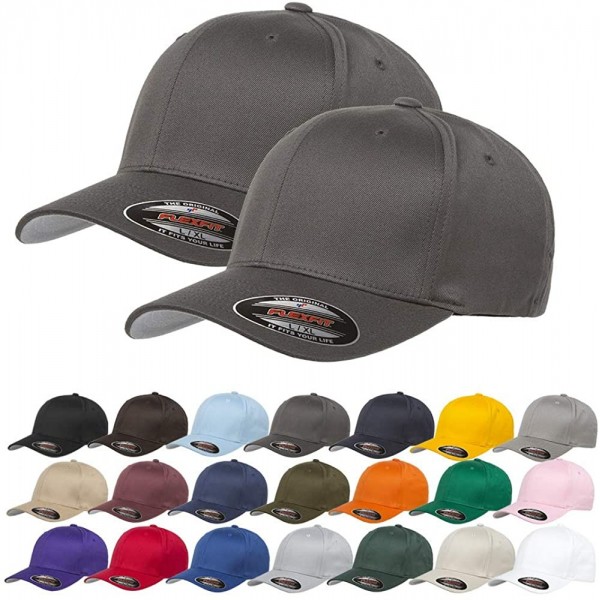 Baseball Caps Cotton Adjustable Baseball Classic Ballcap - D.grey(2pcs) - CS18WZZ2RE3 $30.17