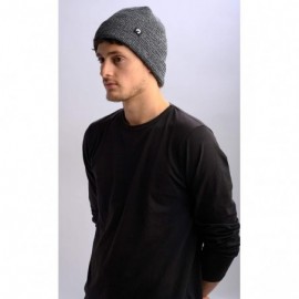 Skullies & Beanies Canadian-Made Unisex Classic Cuff Beanie & Slouch Hat - Graphite - CO18ZS262DU $12.54