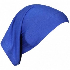 Skullies & Beanies Women's Hijab Cap Under Scarf Bone Bonnet Head Wrap Cover - Dark Blue - C4120UVBG17 $8.86