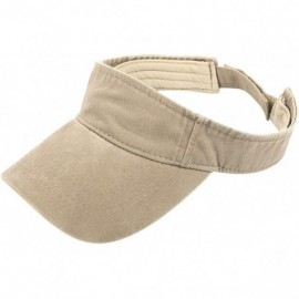 Sun Hats Summer Hat- 2019 Men and Women Summer Visor Sun Plain Hat Sunscreen Cap - A-khaki - C818S6XDYL3 $23.00