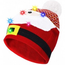 Skullies & Beanies LED Light Up Beanie Hat Christmas Cap for Women Children- Party- Bar - Multicolor-028 - C918WL794RI $15.78