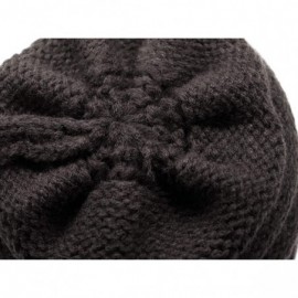 Skullies & Beanies Winter Hats for Womens Knit Slouchy Skullies Beanies Ski Caps with Faux Fur Pom Pom Bobble - CJ18Y6YU68I $...