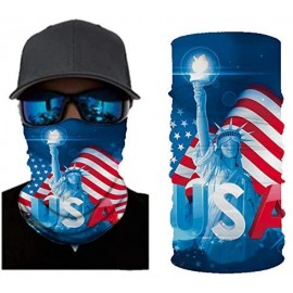 Balaclavas Stripes USA Flag Print Balaclava and Cool Skull Stars for Men Women Dust Wind Mask Neck Gaiter - Cy-wftj-50 - CZ19...