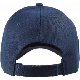 Baseball Caps Plain Blank Baseball Caps Adjustable Back Strap Wholesale LOT 12 PC'S - Navy - CJ12O816W4W $21.44