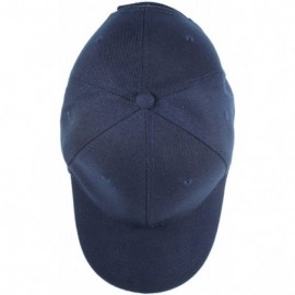 Baseball Caps Plain Blank Baseball Caps Adjustable Back Strap Wholesale LOT 12 PC'S - Navy - CJ12O816W4W $21.44