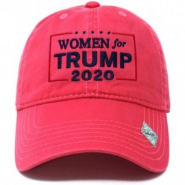 Baseball Caps Women for Trump 2020 Campaign Embroidered US Trump Hat Baseball Cap - Pc101 Hot Pink - C7193NTK93M $13.89
