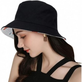 Bucket Hats Fashion Fruit Bucket Hat for Women Trendy Strawberry Painted Foldable Summer Cotton Fisherman Sun Caps - CQ1983RO...