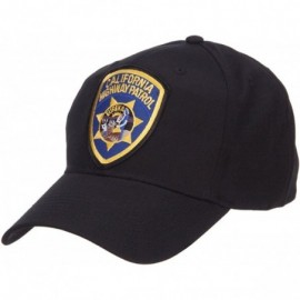 Baseball Caps California Highway Patrol Patched Cap - Black - C4124YMS0RB $23.51