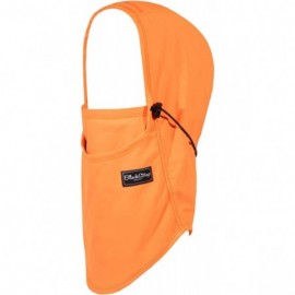 Balaclavas Team Hood Balaclava Face Mask- Dual Layer Cold Weather Headwear for Men and Women - Bright Orange - C212NTQRDZ1 $3...