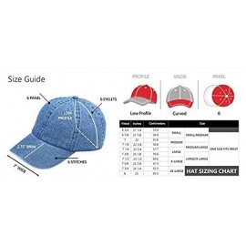 Baseball Caps Men Women Denim Custom Hip Hop Trucker Hat Add You Personalized Design to Baseball Caps - Retro Navy - CN18G4SR...