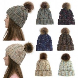 Skullies & Beanies Women Hat Knit Skull Beanie Winter Outdoor Runner Messy Bun Ponytail Cap - Gray - C618AUO4WHR $18.25