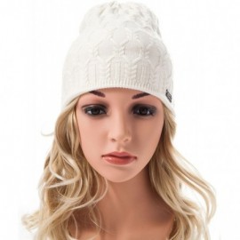 Skullies & Beanies Beanie for Small Head Adult or Teenagers Cable Knit Beanie Winter Hats for Women Skull Caps - White-diamon...