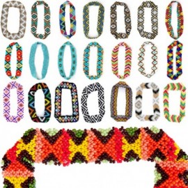 Headbands Bohemian Pattern Elastic Stretch Headbands - Native American Seed Bead Headband Style G - CP11KWB1KPD $11.38