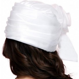 Bucket Hats Women Hat Bucket Hats Summer Organza Big White Flower - White - CJ11A7JJGEB $32.64