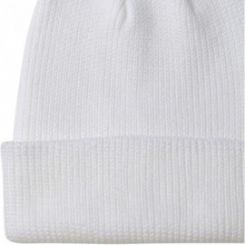 Skullies & Beanies Warm Daily Slouchy Beanie Hat Knit Cap for Men and Women - White - C1187XQ3NNT $10.86