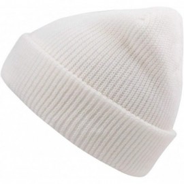 Skullies & Beanies Warm Daily Slouchy Beanie Hat Knit Cap for Men and Women - White - C1187XQ3NNT $10.86