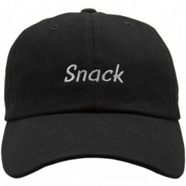 Baseball Caps Snack Dad Hat - Black - C5188ZYITNI $25.34