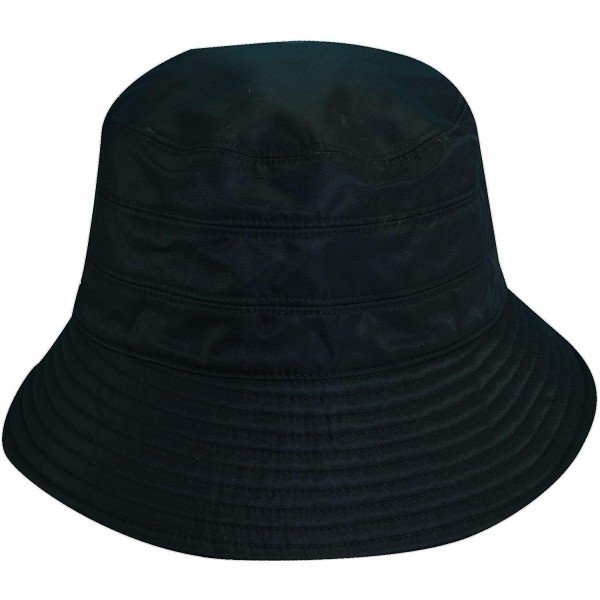 Rain Hats Women Rain HAT - Black - CL111X5GOKN $22.08