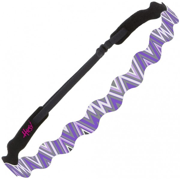 Headbands Women's Adjustable NO SLIP Wave Hippie Headband - Purple - CD1221O5PC7 $12.87