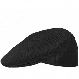 Newsboy Caps Mens Knitted Polyester Ivy Ascot Newsboy Hat Cap Black - CE115W01W39 $8.56