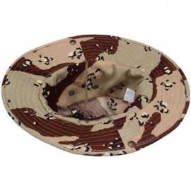 Cowboy Hats Fishing Sun Boonie Hat Waterproof Summer UV Protection Safari Cap Outdoor Hunting Hat - Khaki - CO18TIUO5T2 $9.22