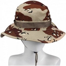 Cowboy Hats Fishing Sun Boonie Hat Waterproof Summer UV Protection Safari Cap Outdoor Hunting Hat - Khaki - CO18TIUO5T2 $9.22