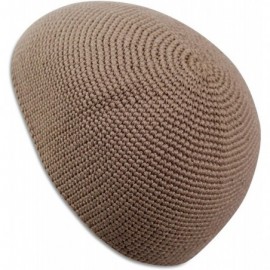 Skullies & Beanies Premium Hand Knit Kufi Style Skullcap Beanie - Beige - C319220O7IZ $20.81