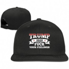 Baseball Caps Trump 2020 Fuck Your Feeling Snapback Hat Adjustable Casual Flat Bill Baseball Caps Men - Black - CW18Q9UZAG8 $...